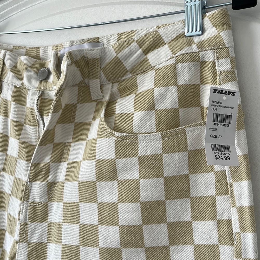 Tilly’s wide leg checkered pants